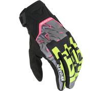 Macna Recon 2.0 Neon Guanti da moto, nero-grigio-giallo, taglia L per maschi