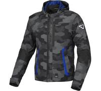 Macna Riggor Camo giacca tessile moto impermeabile, grigio, taglia L per maschi