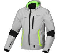 Macna Riggor impermeabile Moto Tessile Giacca, nero-grigio-giallo, taglia M per maschi