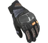 Macna Guanti Moto Rime 2.0 pelle e tessuto Nero/Arancio XXL