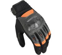 Macna Rime Guanti da moto traforati, nero/arancione, Taglia 2XL