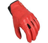 Macna Rouge perforato Guanti Moto Donna, nero-rosso, taglia XL per donne