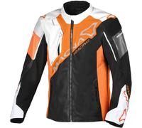 Macna Sigil Giacca tessile moto, nero/arancione, Taglia L