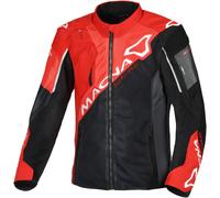 Macna Sigil Giacca tessile moto, nero/rosso, Taglia M