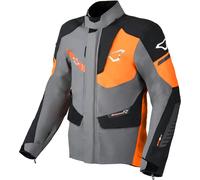 Macna Synchrone impermeabile Moto Tessile Giacca, grigio-arancione, taglia M per maschi