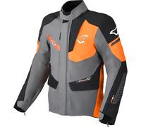 Macna Synchrone impermeabile Moto Tessile Giacca, grigio-arancione, taglia XL per maschi