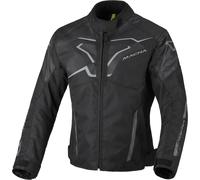 Macna Tazar 2.0 Giacca tessile impermeabile per motociclette, nero, taglia L per donne