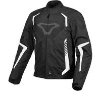 Macna Tazar, giacca tessile impermeabile XS male Nero/Bianco