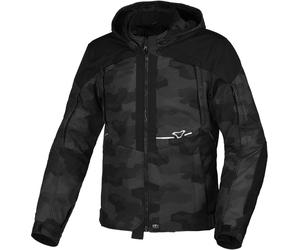 Macna Territor impermeabile Moto Tessile Giacca, nero/mimetismo, Taglia S