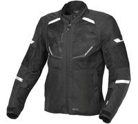 Macna Tondo giacca tessile moto impermeabile, nero, Taglia M