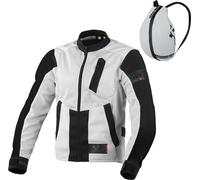Macna Torida Giacca tessile moto da donna, Grigio chiaro, Taglia 2XL
