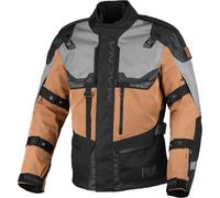 Macna Touros impermeabile Giacca tessile moto, nero/marrone, Taglia S