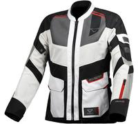 Macna Travelair, giacca tessile donna S female Grigio Chiaro/Nero/Rosso