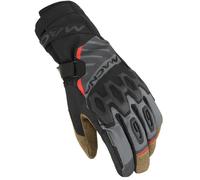 Macna Tyrian RTX Guanti da moto impermeabili, grigio/marrone, Taglia XL
