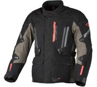 Macna Ultimax 2.0 impermeabile Giacca tessile moto, nero-grigio-rosso, taglia M per maschi