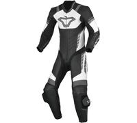 Macna Varshall Junior perforato bambini un pezzo moto tuta in pelle, nero-bianco, taglia XS 146