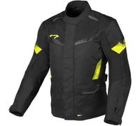 Macna Vaulture, giacca tessile impermeabile M male Nero/Giallo Fluo