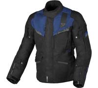 Macna Zastro impermeabile Moto Tessile Giacca, nero/blu, Taglia XXL