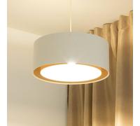 Maco Design Lampada a sospensione Boho, crema/beige, Ø 50 cm, altezza 20 cm, iuta Maco Design