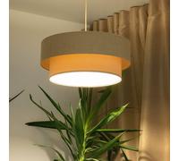 Maco Design Lampada a sospensione Boho, crema/beige, Ø 50 cm, altezza 21 cm, iuta Maco Design