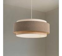 Maco Design Lampada a sospensione Boho Elegant, marrone/beige/crema, Ø 60 cm, tessuto Maco Design