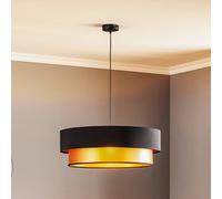 Maco Design Lampada a sospensione Dorina, nero/oro Ø 60 cm Maco Design