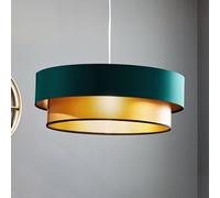 Maco Design Lampada a sospensione Dorina, verde/oro Ø 60 cm Maco Design