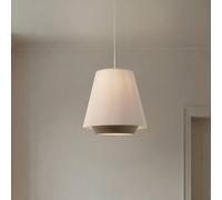 Maco Design Lampada a sospensione Sensei doblo, crema/verde, Ø 50 cm, tessuto Maco Design