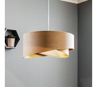 Maco Design Lampada a sospensione Vivien, bicolore, crema/oro Maco Design