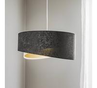 Maco Design Lampada a sospensione Vivien tricolore grigio scuro/bianco/oro Maco Design