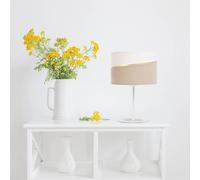 Maco Design Lampada da tavolo Susan, bianco/beige/oro Maco Design