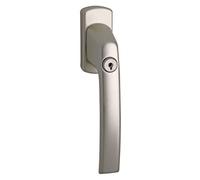 Maco Harmony 21328 - Maniglia per finestra con perno quadro e cilindro serratura, 7 x 35 mm, champagne anodizzato, 1 pezzo