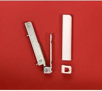 Maco Supporto angolare Cerniera angolare Multi-Matic/Multi-Trend 100kg composto da 52483 e 52478 W21960 g21961 (argento con cappucci bianchi)