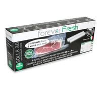 MACOM 709C Confezione 2 Rotoli Goffrati Forever Fresh, per Sottovuoto, Transparente, Plastica
