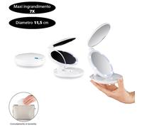 MACOM Specchio luminoso mini da viaggio e borsetta LED colore Bianco - 218