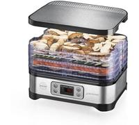 MACOM Just Kitchen 871 Super Dry, essiccatore per alimenti, Premium food dehydrator, Lega di acciaio, Nero, Rettangolare