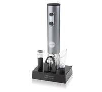 MACOM, Set Kit Vino con apribottiglie cordless ricaricabile, tappo sottovuoto, taglia capsule e beccuccio salvagoccia, Just Kitchen 952 Smart Wine