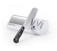 MACOM Affilacoltelli Elettrico Professionale Con 4 Dischi Diamantati, Doppia Affilatura Grana Grossa e Fine, Universale per Coltelli in Acciaio, Ceramica e Seghettati, Just Kitchen 827 Prosharp