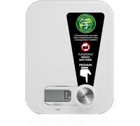 MACOM, Bilancia Elettronica per Alimenti senza Batterie, Bianco, Just Kitchen 86