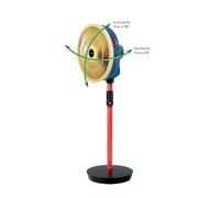 Macom Enjoy & Relax Colour Fan Nero, Blu, Verde, Rosso, Giallo Macom