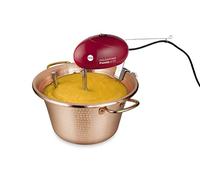 MACOM Just Kitchen 850 Paiolo Polentino con miscelatore elettrico, Rame, Diametro 25 cm.