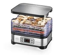 MACOM Just Kitchen 871 Super Dry, essiccatore per alimenti, Premium food dehydrator, Lega di acciaio, Nero, Rettangolare