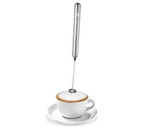 MACOM, Montalatte a Batterie in Acciaio Inox, Argento, Just Kitchen 863 Schiuma & Latte