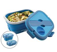 MACOM, Scaldavivande Elettrico Pieghevole Salvaspazio, 35 Watt, Blu/Bianco, Just Kitchen 864 Space Lunch To Go