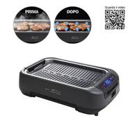 MACOM - SMOKELESS FAN GRILL CUCINA, Bistecchiera antiaderente - Nero