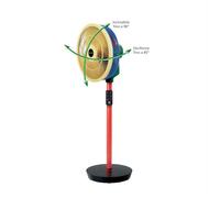 Macom Enjoy & Relax Colour Fan Nero, Blu, Verde, Rosso, Giallo Macom