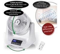 Macom Tornado Ventilatore Doppia Oscillazione Automatica 3 Differenti Velocita