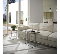 Maconi Coppia tavolini Piramide 1069 con piano in legno serie Coffee Table collection