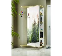 Maconi Mobile ingresso con appendiabiti girevole e libreria Punto e Virgola