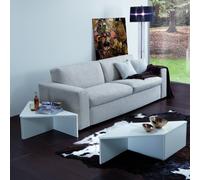 Maconi Tavolino triangolare Tetris 1156 in legno da 74 cm e h. 32 cm serie Coffee Table collection